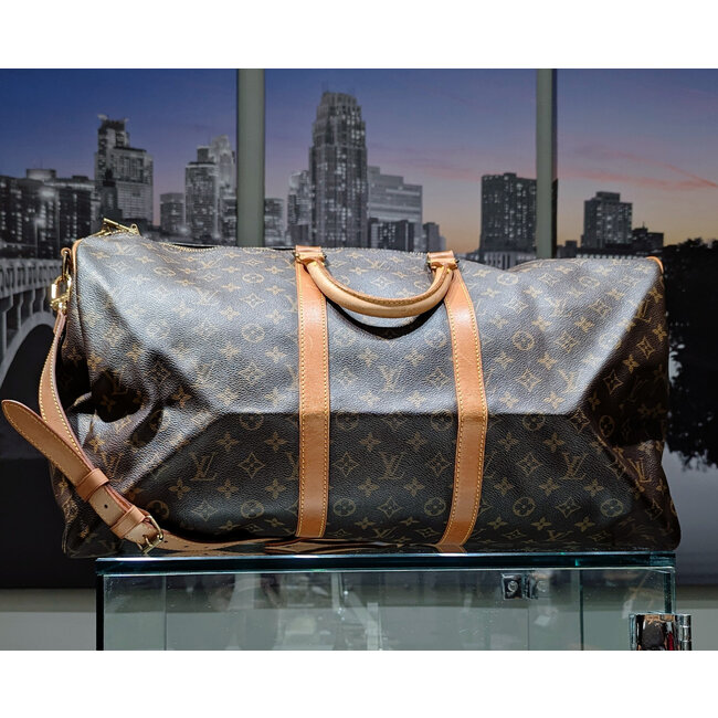 Duffle Louis Vuitton Keepall Bandouliere 55 Monogram 125095074