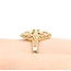 Ring Black Hills Gold Leaf Motif 10ktt 18mm Sz7 3.55g 125092034