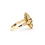 Ring Black Hills Gold Leaf Motif 10ktt 18mm Sz7 3.55g 125092034