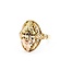 Ring Black Hills Gold Leaf Motif 10ktt 18mm Sz7 3.55g 125092034