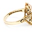 Ring Black Hills Gold Leaf Motif 10ktt 18mm Sz7 3.55g 125092034