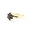 Ring Floral Cluster .33ctw Pyrope Garnet 14ky 2.35mm Sz7.75 2.47g 125090004