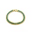 Bracelet Link Mesh 3mm Turquoise 18ky 8mm 7.5" 12.00g 225090023