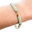Bracelet Bezel Bar Set Jade 14ky 7.5mm 8" 15.7g 225090024