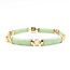 Bracelet Bezel Bar Set Jade 14ky 7.5mm 8" 15.7g 225090024