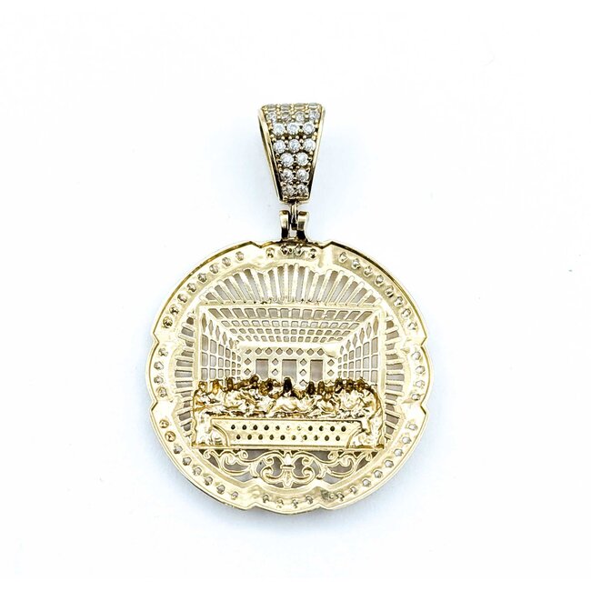 Pendant The Last Super CZ Stones 10ky 1.75x1.2" 4.04g 125092045