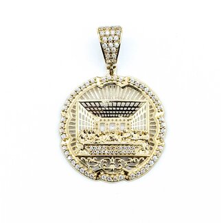 Pendant The Last Super CZ Stones 10ky 1.75x1.2" 4.04g 125092045