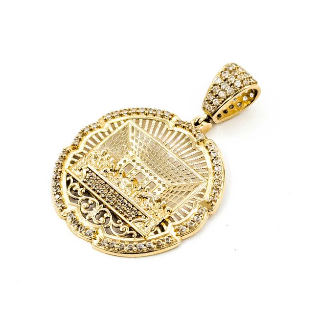 Pendant The Last Super CZ Stones 10ky 1.75x1.2" 4.04g 125092045