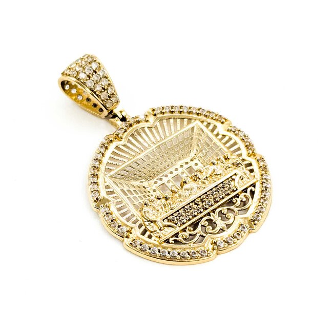 Pendant The Last Super CZ Stones 10ky 1.75x1.2" 4.04g 125092045