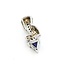Pendant .25ctw Round Diamonds .72ct Purple Tanzanite 14kw 24x10mm 4.0g 225090025