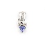 Pendant .25ctw Round Diamonds .72ct Purple Tanzanite 14kw 24x10mm 4.0g 225090025