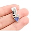 Pendant .25ctw Round Diamonds .72ct Purple Tanzanite 14kw 24x10mm 4.0g 225090025