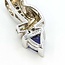 Pendant .25ctw Round Diamonds .72ct Purple Tanzanite 14kw 24x10mm 4.0g 225090025