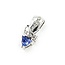 Pendant .25ctw Round Diamonds .72ct Purple Tanzanite 14kw 24x10mm 4.0g 225090025