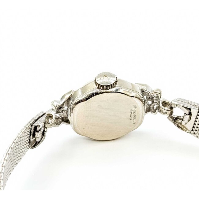 Watch Elgin Wind Up Wristwatch .06ctw Single Cut Diamonds 14kw 7.7g 225070140