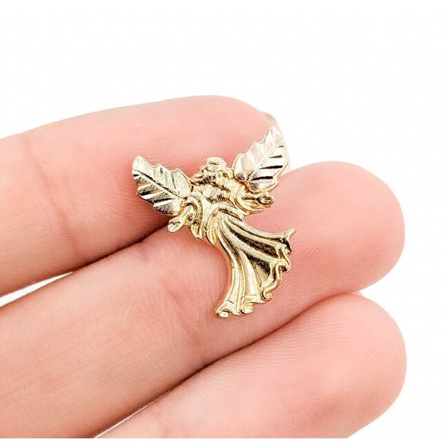 Pendant Black Hills Gold Angel 10ky 17x15mm 1.69g 125092036