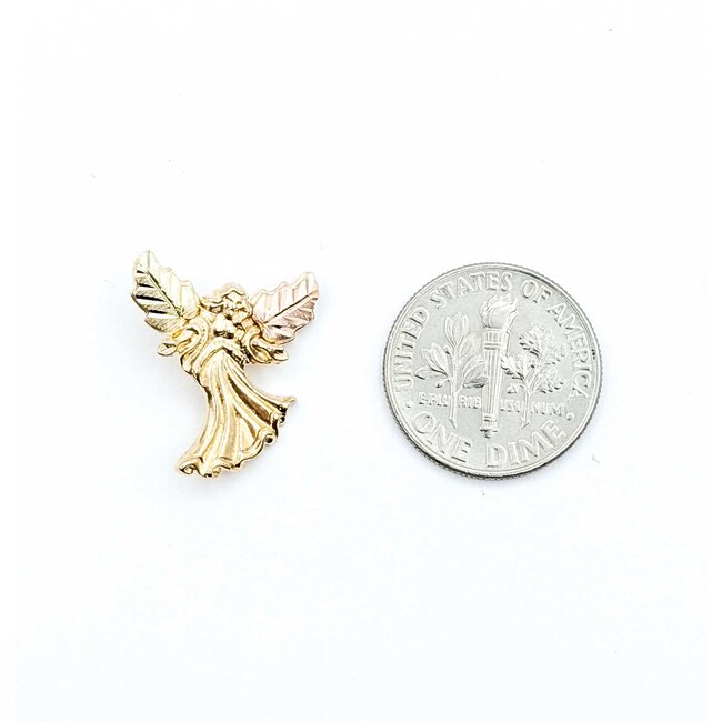 Pendant Black Hills Gold Angel 10ky 17x15mm 1.69g 125092036