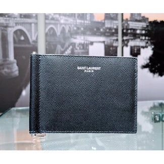 Wallet YSL Caviar Leather BiFold Money Clip 125105001