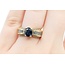 Ring 1.50ctw Round Diamonds 1.10ct Blue Sapphire 18ky sz6 7mm 124060164