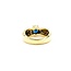 Ring 1.50ctw Round Diamonds 1.10ct Blue Sapphire 18ky sz6 7mm 124060164