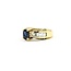 Ring 1.50ctw Round Diamonds 1.10ct Blue Sapphire 18ky sz6 7mm 124060164