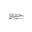 Ring .50ctw Round Diamonds .40ctw Blue Sapphire 14kw sz6.5 7.5mm 124060165