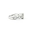 Ring .50ctw Round Diamonds .40ctw Blue Sapphire 14kw sz6.5 7.5mm 124060165