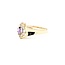 Ring 1980's .03ctw Single Cut Diamonds .18ct Purple Amethyst 14ky 11.5mm Sz10 3.21g 225090015