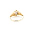 Ring 1980's .03ctw Single Cut Diamonds .18ct Purple Amethyst 14ky 11.5mm Sz10 3.21g 225090015
