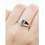 Ring 1980's .03ctw Single Cut Diamonds .18ct Purple Amethyst 14ky 11.5mm Sz10 3.21g 225090015