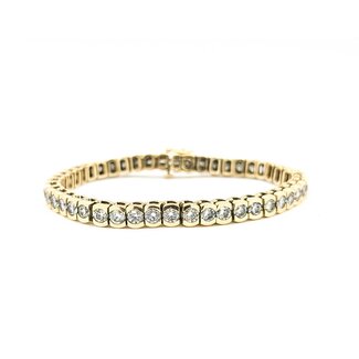 Bracelet 8.25ctw Round Diamonds 14ky 5.5mm 7" 23.94g 225090030