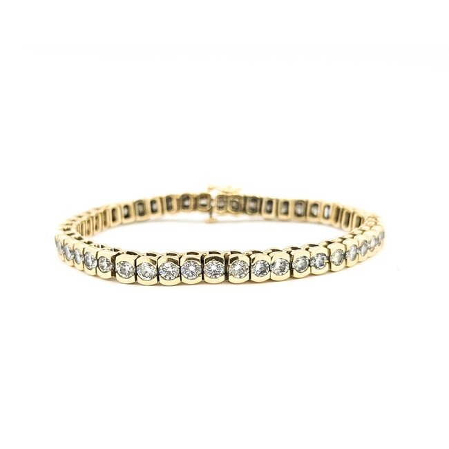 Bracelet 8.25ctw Round Diamonds 14ky 5.5mm 7" 23.94g 225090030