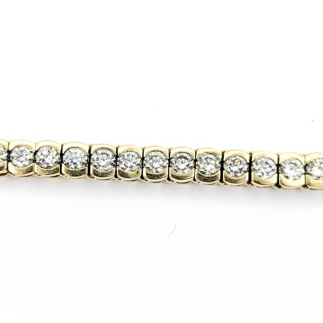 Bracelet 8.25ctw Round Diamonds 14ky 5.5mm 7" 23.94g 225090030