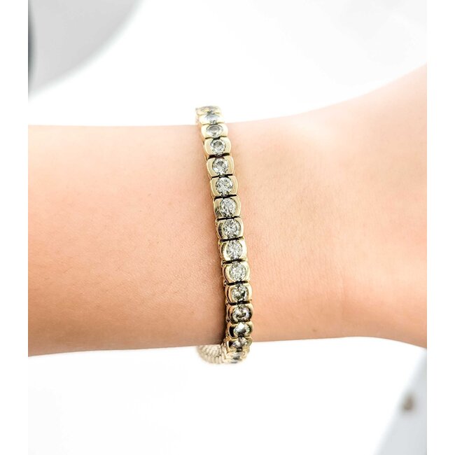 Bracelet 8.25ctw Round Diamonds 14ky 5.5mm 7" 23.94g 225090030