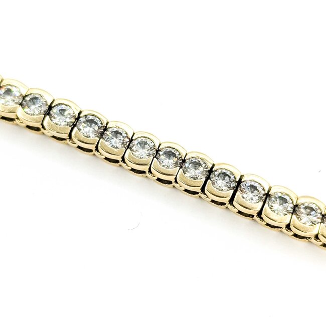 Bracelet 8.25ctw Round Diamonds 14ky 5.5mm 7" 23.94g 225090030