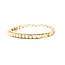 Bracelet Hinged Bangle 3.50mm Pearls 14ky 6.50" 10.10g 225070134