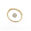 Bracelet Hinged Bangle 3.50mm Pearls 14ky 6.50" 10.10g 225070134