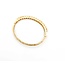 Bracelet Hinged Bangle 3.50mm Pearls 14ky 6.50" 10.10g 225070134