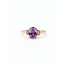 Ring Accented 0.05ctw Round Diamonds 1.70ct Purple Amethyst 10kr 2mm Sz8 2.65g 125090048