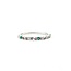 Ring Milgrain 0.04ctw Round Diamonds .06ctw Emerald 14kw 1.8mm Sz7 1.5g 125090052