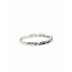 Ring Milgrain 0.04ctw Round Diamonds .06ctw Emerald 14kw 1.8mm Sz7 1.5g 125090052