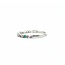 Ring Milgrain 0.04ctw Round Diamonds .06ctw Emerald 14kw 1.8mm Sz7 1.5g 125090052