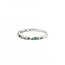 Ring Milgrain 0.04ctw Round Diamonds .06ctw Emerald 14kw 1.8mm Sz7 1.5g 125090052
