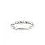 Ring Milgrain 0.04ctw Round Diamonds .06ctw Emerald 14kw 1.8mm Sz7 1.5g 125090052