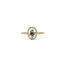 Ring Halo 0.29ctw Round Diamonds .98ct Aquamarine 14ky 10x8mm Halo Sz7 2.83g 125090046