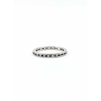 Ring Eternity 0.40ctw Round Diamonds 14kw 2mm Sz6 1.8g 125090043
