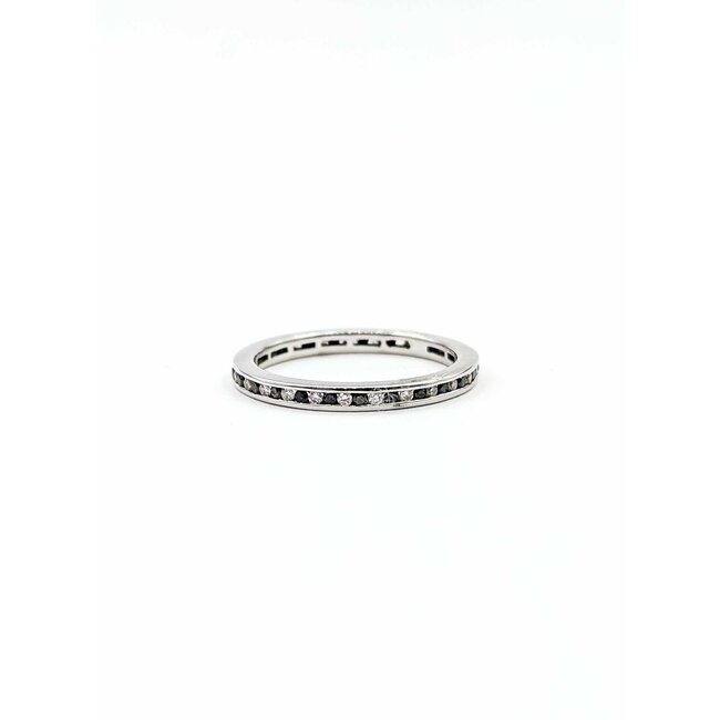 Ring Eternity 0.40ctw Round Diamonds 14kw 2mm Sz6 1.8g 125090043