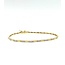 Bracelet Bar Link 0.5ctw Round Diamonds 14ky 1.8mm 7.25" 4.18g 125090036