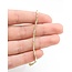 Bracelet Bar Link 0.5ctw Round Diamonds 14ky 1.8mm 7.25" 4.18g 125090036