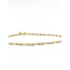 Bracelet Bar Link 0.5ctw Round Diamonds 14ky 1.8mm 7.25" 4.18g 125090036